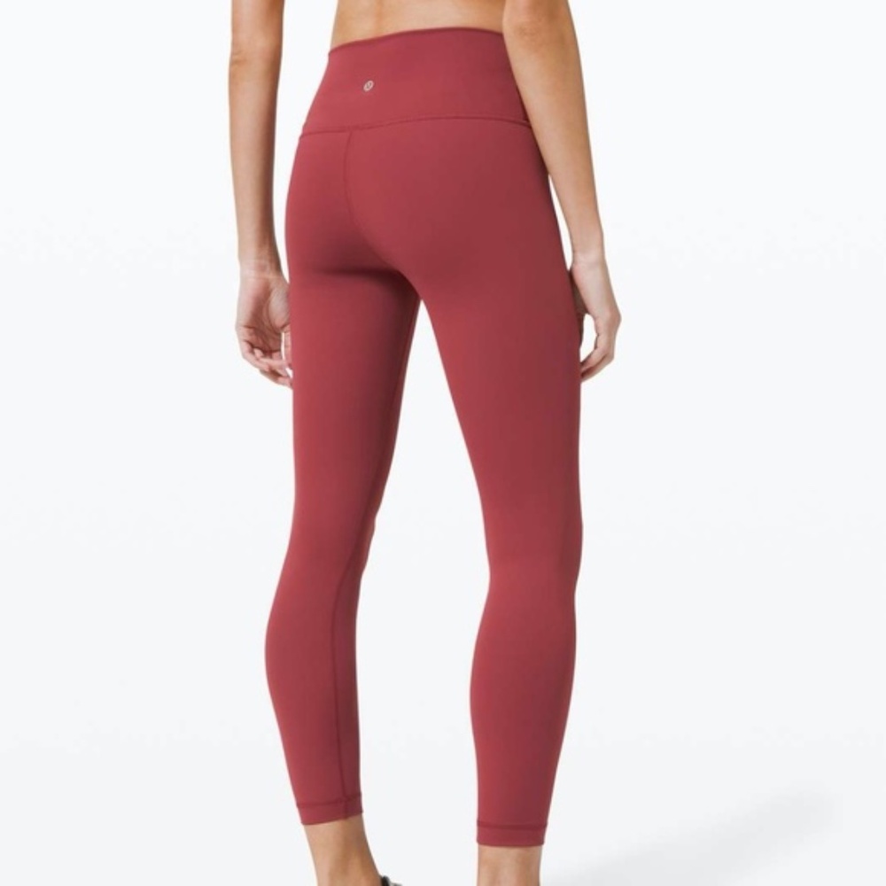Lululemon Wunder Under High-Rise Crop Full-On Luxtreme 21" Chianti size 8